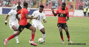 Kudus Mohammed in action against Angola