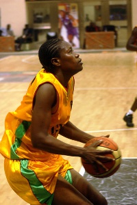 A female basketball player