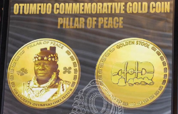 The Otumfuo Commemorative Gold Coin was launched on December 12, 2021