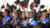 Makerere University graduates jubilating