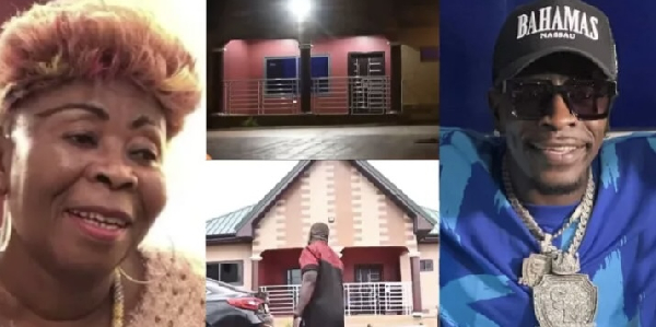 Picture of the house Shatta Wale got for his mother