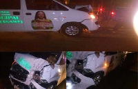 The ambulance after the accident