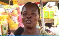 A trader speaking to GhanaWeb