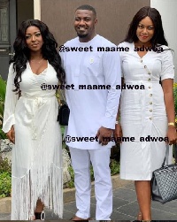 John Dumelo's with Yvonne Nelson and Yvonne Okoro