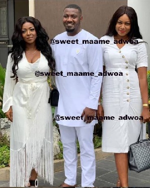John Dumelo's with Yvonne Nelson and Yvonne Okoro