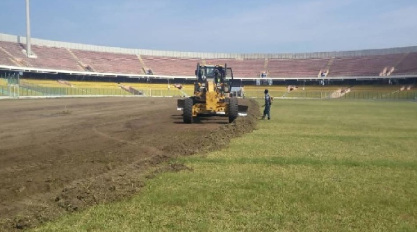 Accra Sports Stadium re-grassing