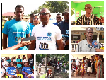 Collaged photos of the CEO and other beneficiaries, leadership