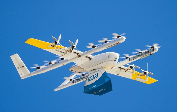 NHS England delivering medical supplies using drones