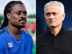 Retired Ghanaian footballer Derrick Boateng and legendary coach Jose Mourinho