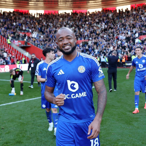 Jordan Ayew scored his first goal for Leicester City against Oxford United
