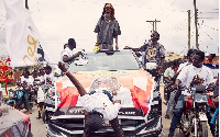Ghanaian Afro-fusion artiste Edward during the tour
