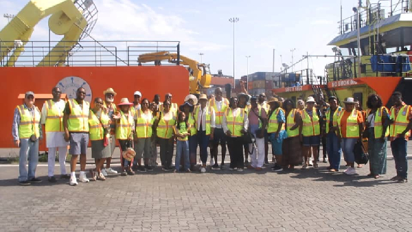 The delegation's visit included a tour of Ghana's Ports and Harbours