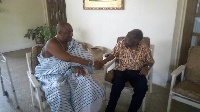 Ga Mantse King Tackie Teiko Tsuru II with the late K. B. Asante
