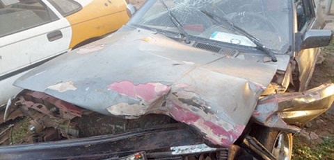 One of the accident vehicles