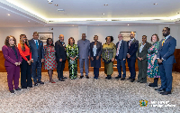 President John Dramani Mahama with British lawmakers of African heritage