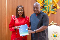 The presentation was made during a high-level courtesy call on the president