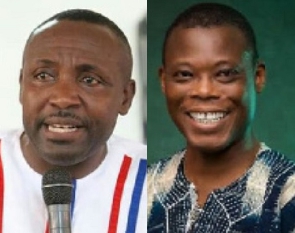 John Boadu (left), Fifi Kwetey (right)