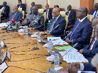 Dr Ernest Addison and other governors at the meeting in Senegal