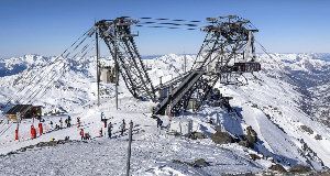 A cable car at the Cime Caron mountain, seen in a file photo