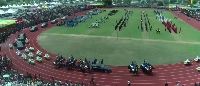 President Nana Addo's entry at the Independence Day parade grounds