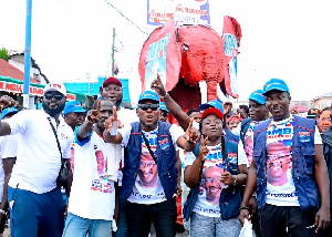 Some NPP supporters at the march