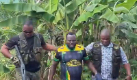 Screenshot from a video of the arrest