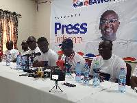 The press conference was attended by supporters and some executives of the party