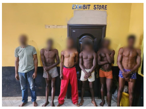 The suspects were arrested during a special operation led by the Formed Police Unit