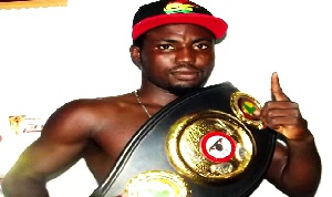Lightweight boxer Raphael Mensah