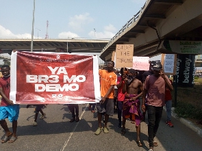 students on demonstration over accommodation