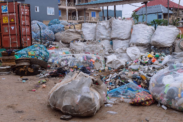 Dsiplay of plastic materials