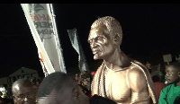 The statue of King Badu Bonsu II