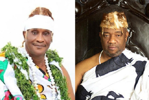 L-R  Nii Tackie Adama Latse II, King Tackie Teiko Tsuru II