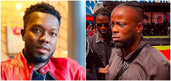 Reggie Zippy (L) has praised Calvin Fosu (R) on how he conducted himself during his father's burial