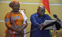 Hajia Alima Mahama and President Akufo-Addo