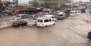 Screenshot from video of Kaneshie flood
