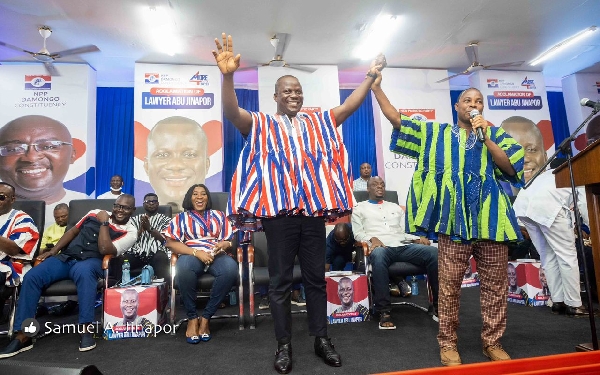 The moment Samuel Abu Jinapor was proclaimed the parliamentary candidate for Damongo