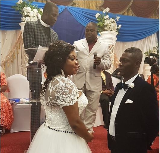 Agya Koo and his new wife, Rita