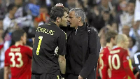 Mourinho (R) coached Casillas (L) at  Real Madrid