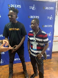 Adam Ro and Mr Eazi at Music In Africa Conference in Nairobi