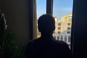 Shewit, 24, who fled Tigray over fears of forced TPLF recruitment, in Addis Ababa