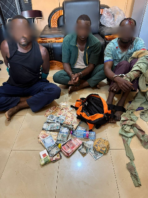 The three kidnapping suspects arrested by the Northern Region Police Command