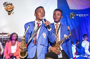 Gospel jazz act Twinsax of Nigeria