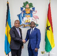 Ghana's Foreign Affairs Minister with the Minister of State for Immigration of Bahamas