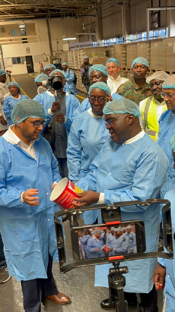 Mahama’s 24-Hour Economy taking shape – Julius Debrah as he tours Nutrifoods factories