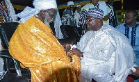 National Chief Imam, Sheikh Osman Nuhu Sharubutu and Vice President, Alhaji Dr. Mahamudu Bawumia
