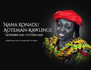The late Nana Konadu Agyeman-Rawlings is the Ghana’s longest-serving First Lady