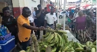 Some patrons of the PFJ market in Kumasi