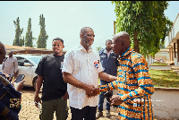NAPO (in white) with some of the executives of the NPP