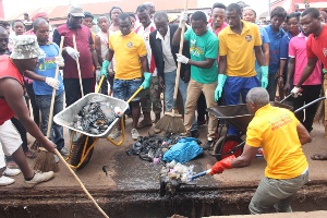 Zoomlion workers took part in the clean-up exercise